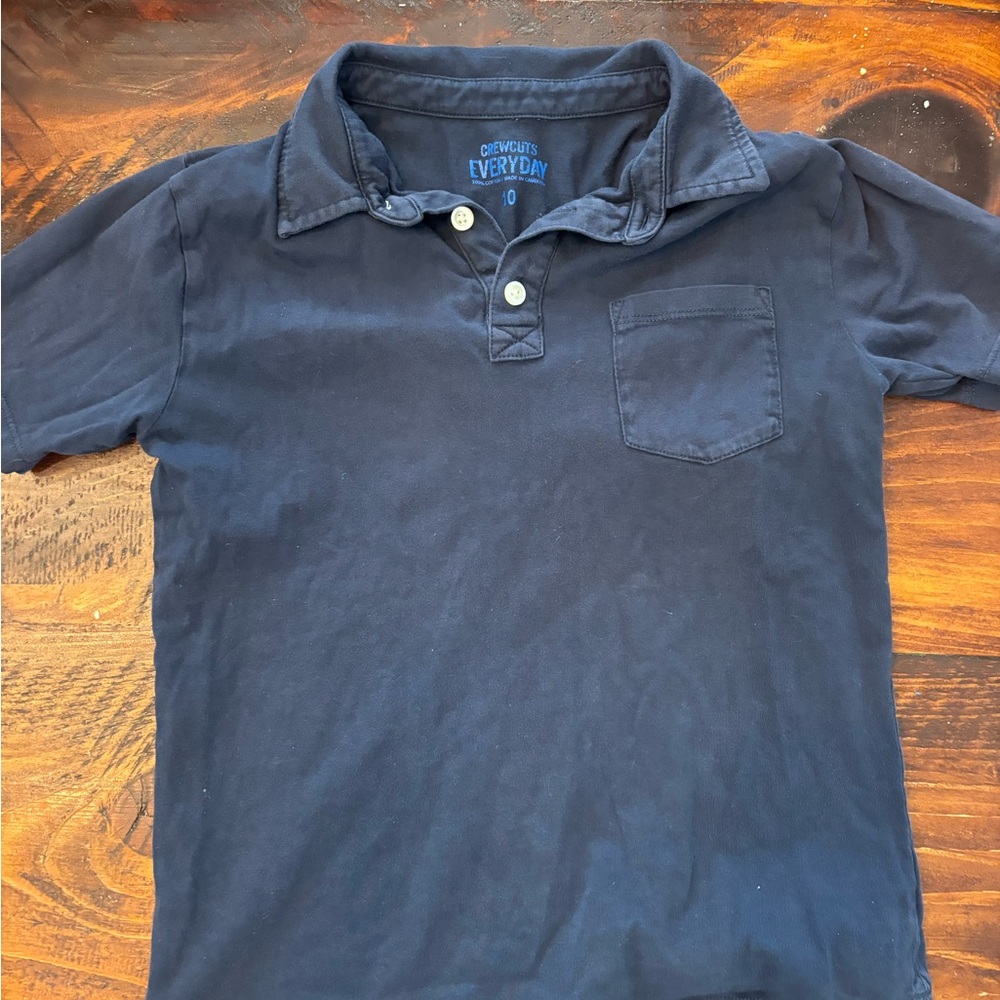 Crewcuts Blue Polo Shirt Classic Cotton Short Sleeve